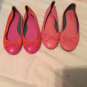 Lot of 2 Talbots ballet flats 8M